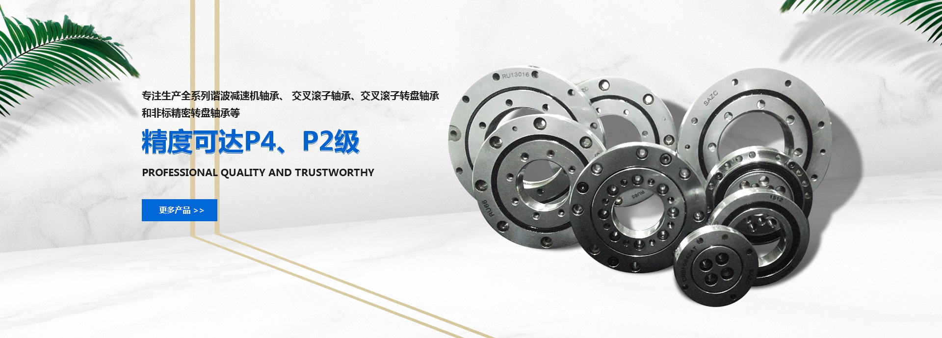 專注生產(chǎn)全系列機(jī)器人軸承、諧波減速機(jī)軸承、交叉滾子軸承、交叉滾子轉(zhuǎn)盤軸承和非標(biāo)精密轉(zhuǎn)盤軸承等